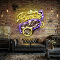 Super Power Label LED Neon Sign Light Pop Art