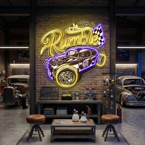 Super Power Label LED Neon Sign Light Pop Art