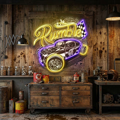 Super Power Label LED Neon Sign Light Pop Art