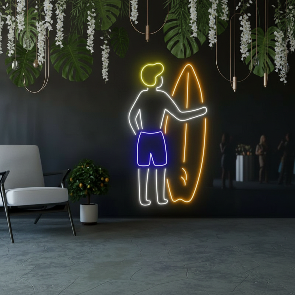 Surfer Led Sign Surfboard Neon Sign Summer Led Sign