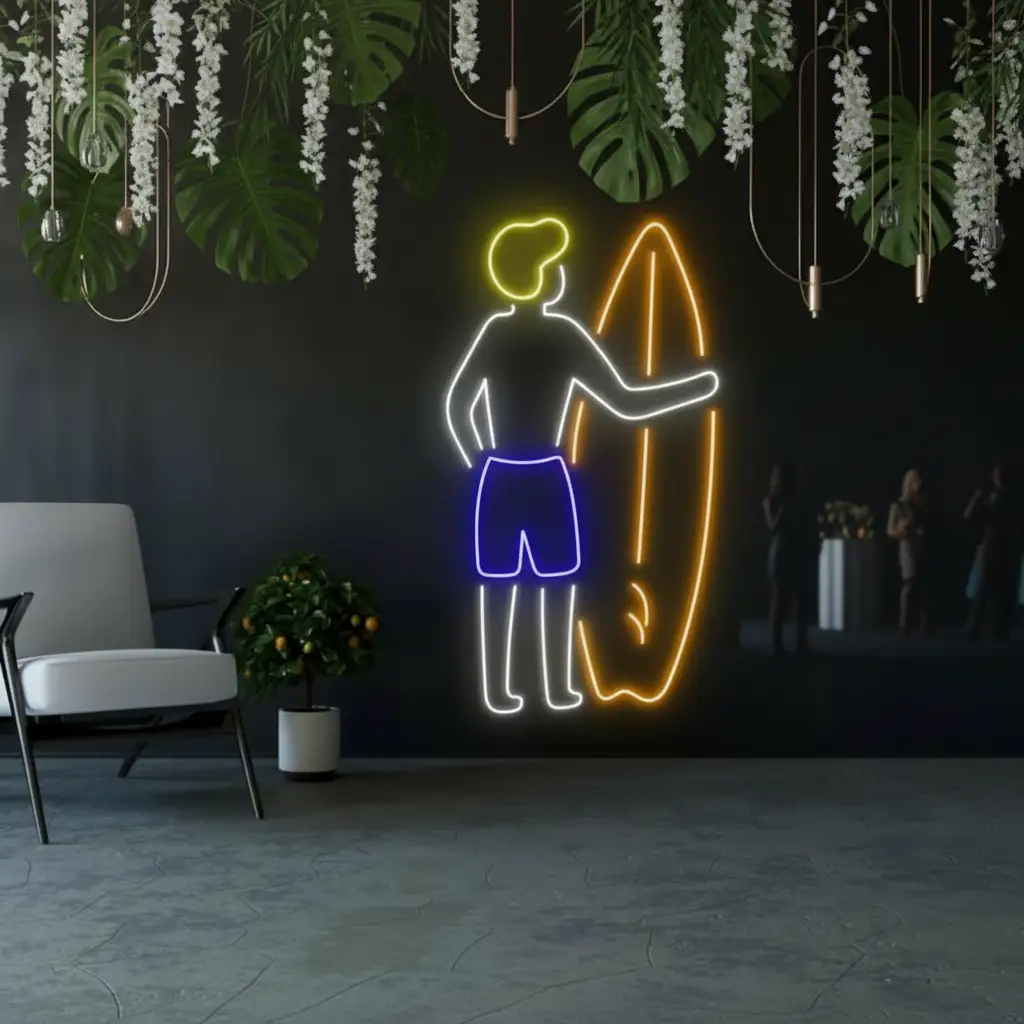 Surfer Led Sign Surfboard Neon Sign Summer Led Sign