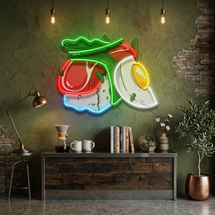 Sushi with Egg LED Neon Sign Light Pop Art