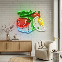 Sushi with Egg LED Neon Sign Light Pop Art
