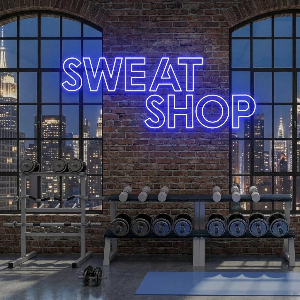 Sweat Shop Led Neon Sign Light
