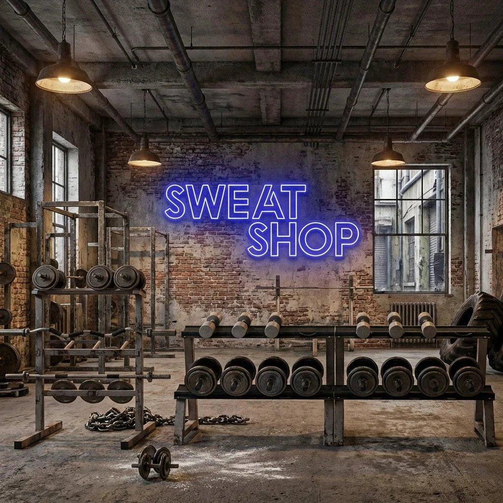 Sweat Shop Led Neon Sign Light