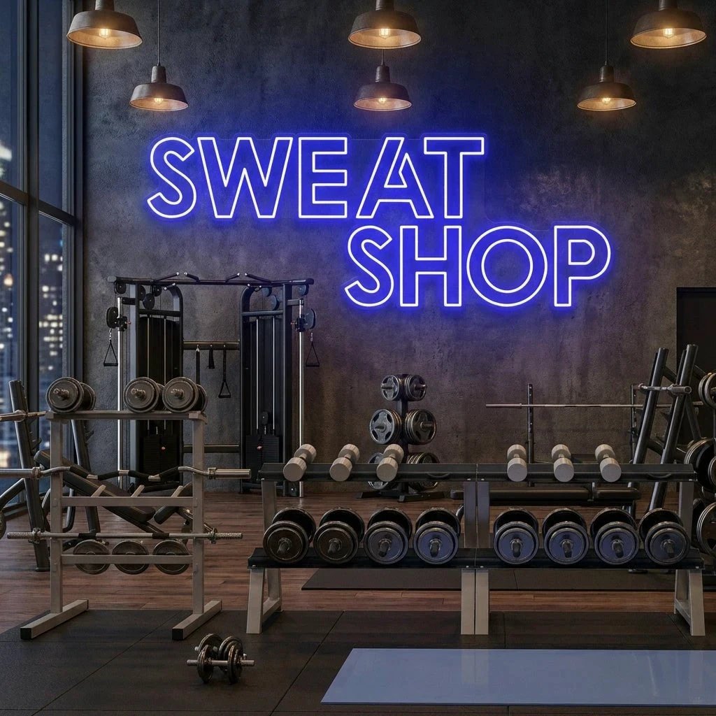 Sweat Shop Led Neon Sign Light