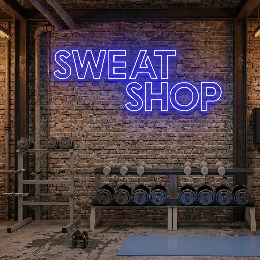 Sweat Shop Led Neon Sign Light