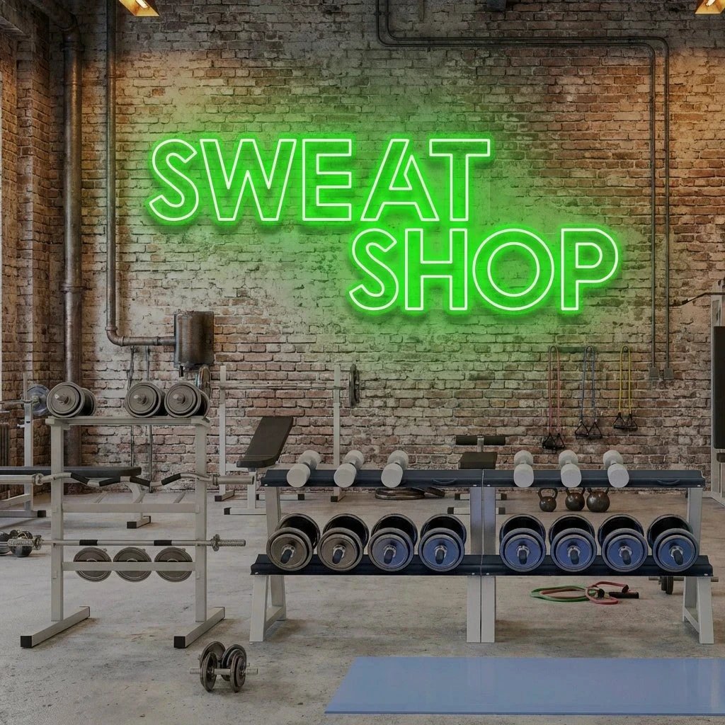 Sweat Shop Led Neon Sign Light