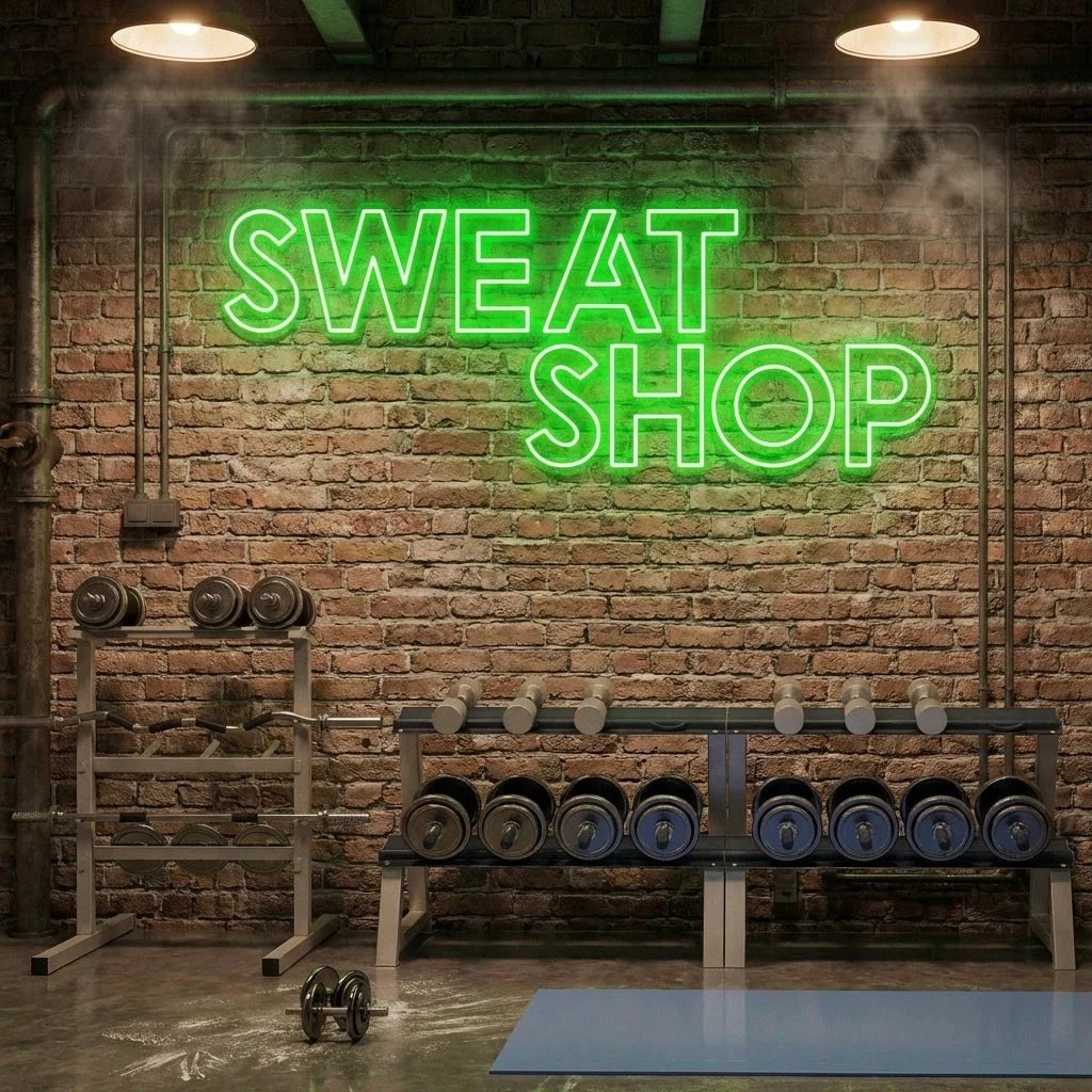 Sweat Shop Led Neon Sign Light