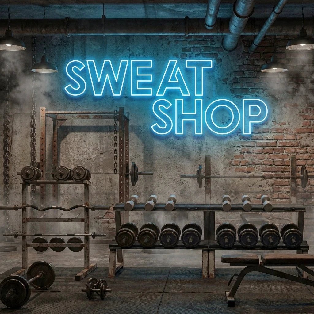 Sweat Shop Led Neon Sign Light