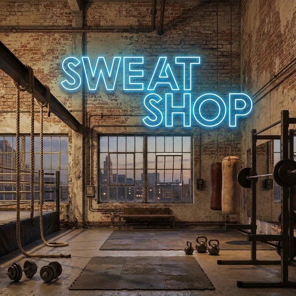 Sweat Shop Led Neon Sign Light