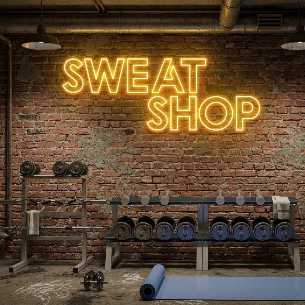 Sweat Shop Led Neon Sign Light