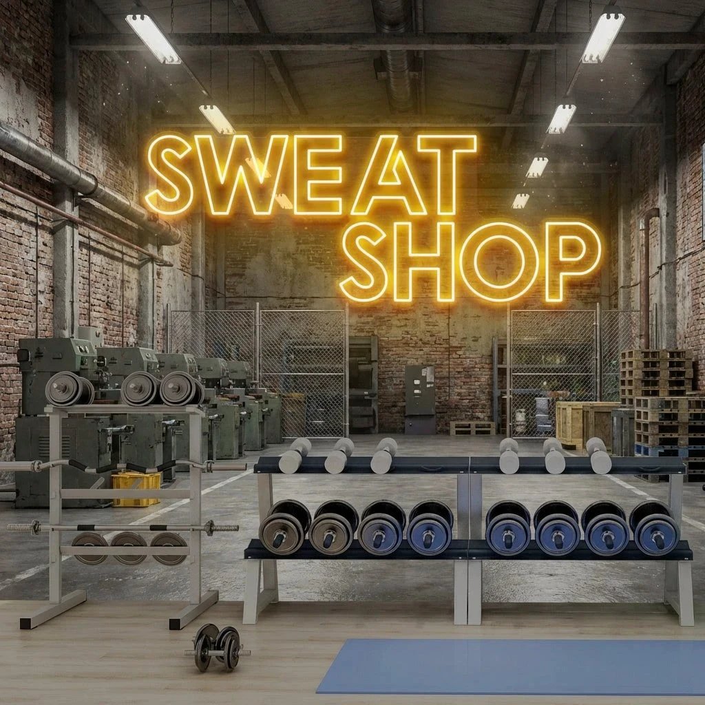 Sweat Shop Led Neon Sign Light