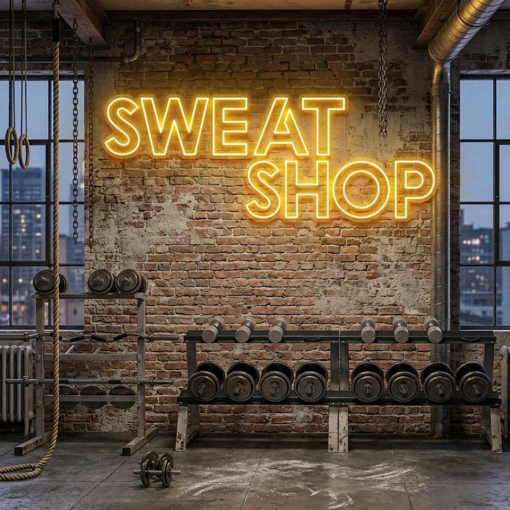 Sweat Shop Led Neon Sign Light
