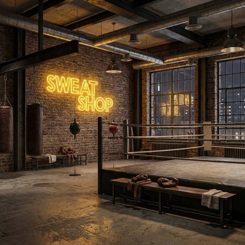 Sweat Shop Led Neon Sign Light