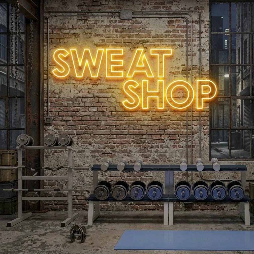 Sweat Shop Led Neon Sign Light