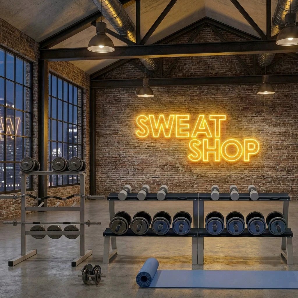 Sweat Shop Led Neon Sign Light