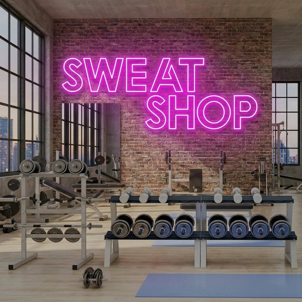 Sweat Shop Led Neon Sign Light