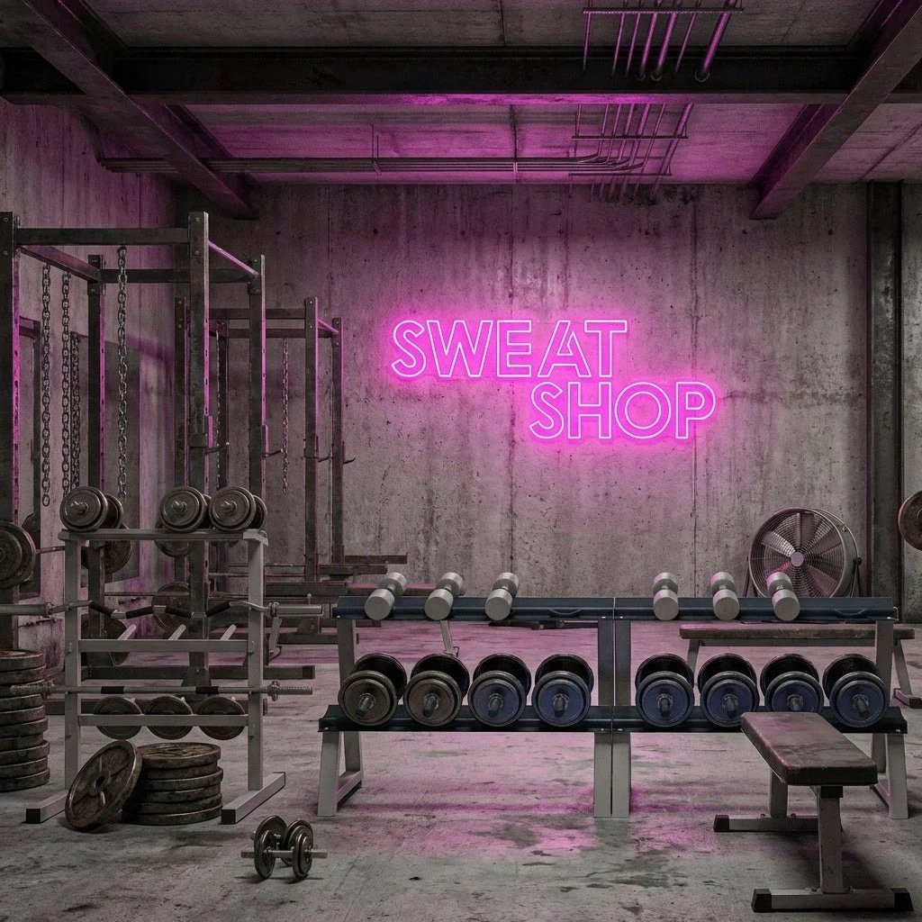 Sweat Shop Led Neon Sign Light