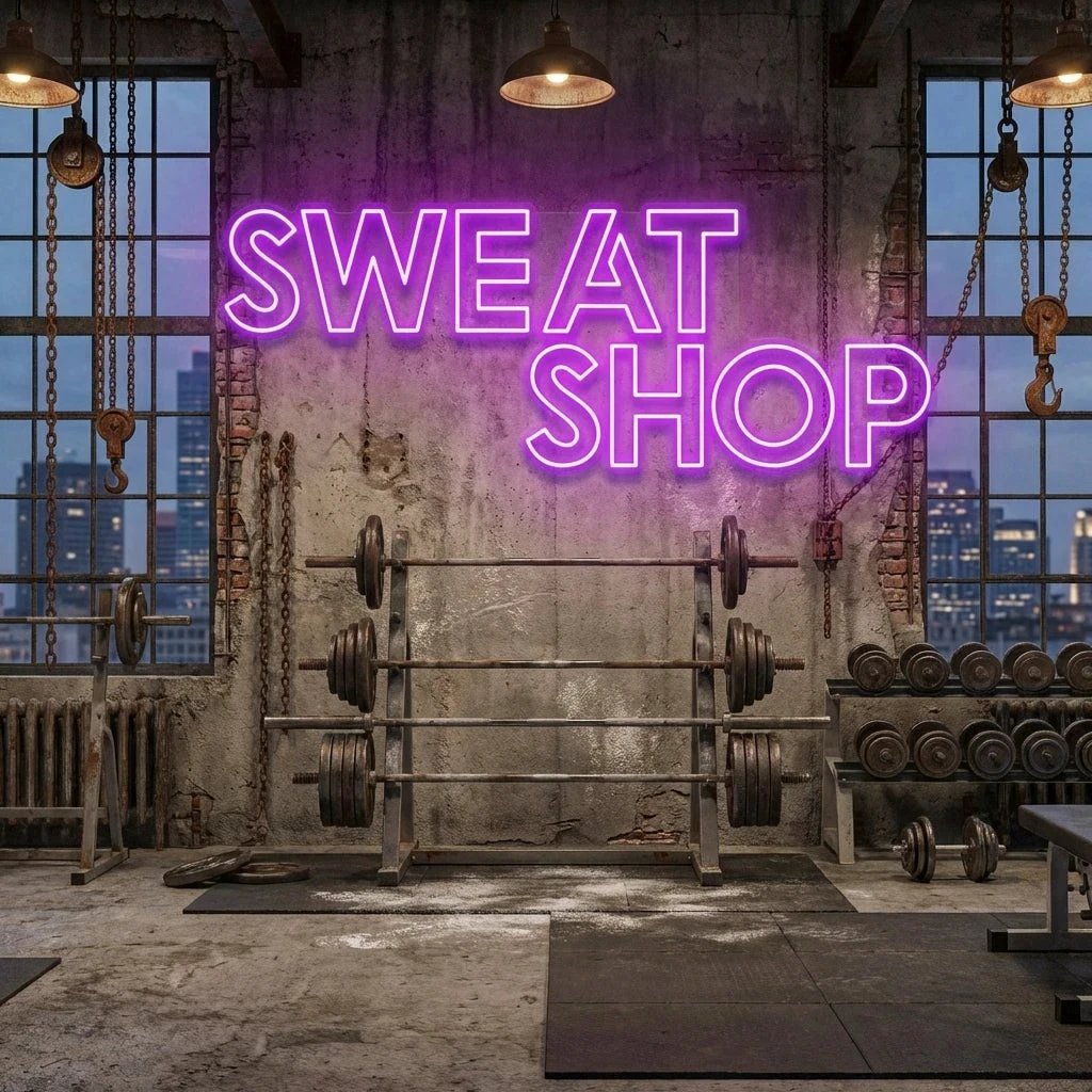 Sweat Shop Led Neon Sign Light