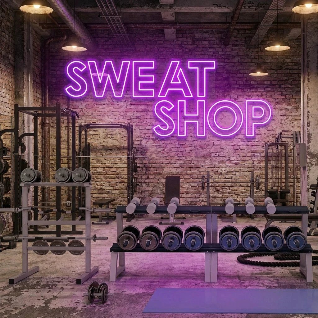 Sweat Shop Led Neon Sign Light