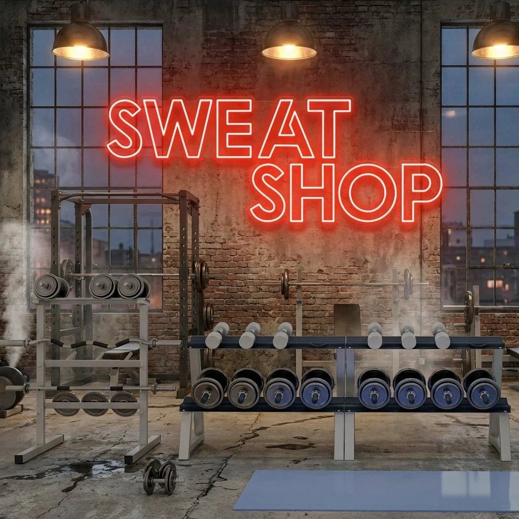 Sweat Shop Led Neon Sign Light