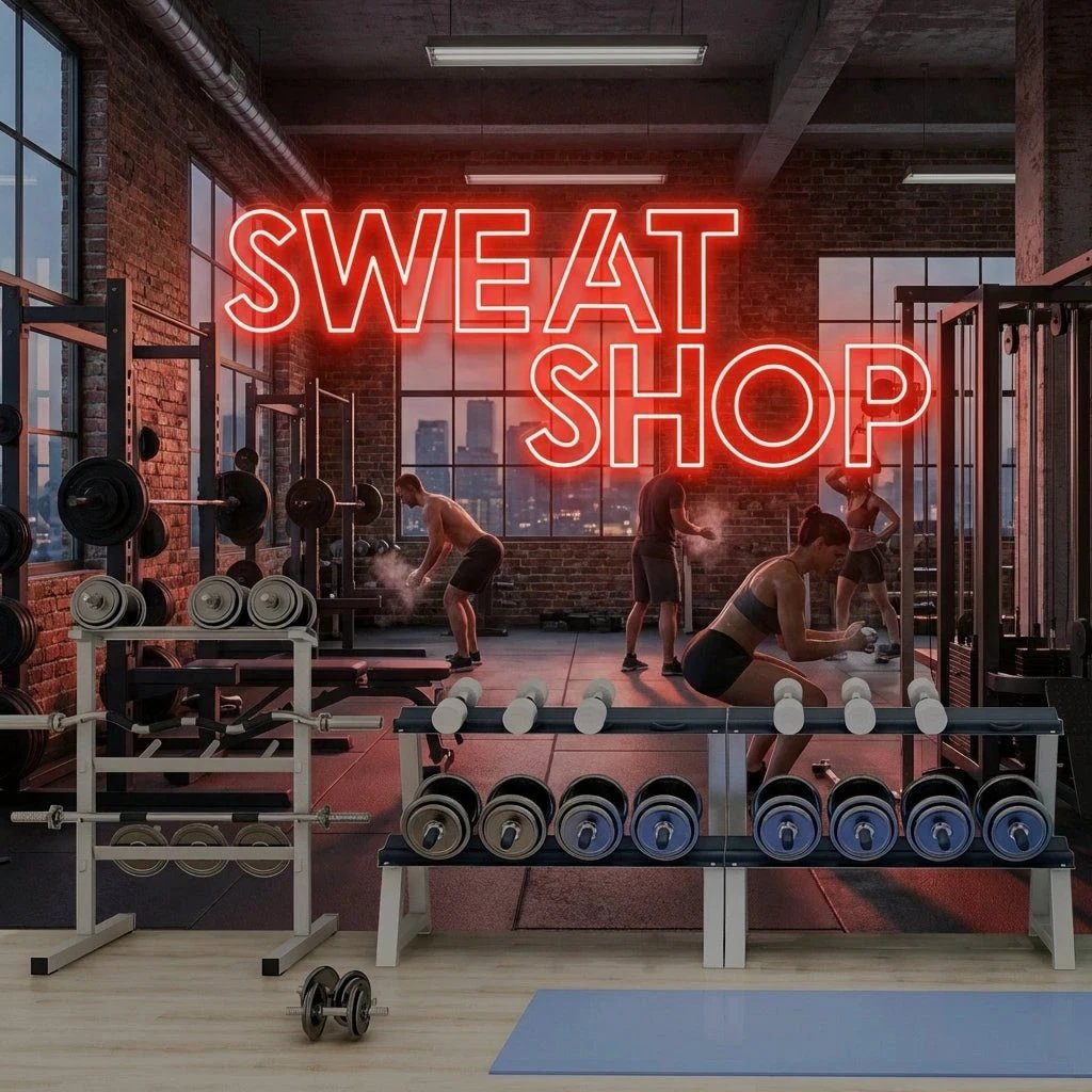Sweat Shop Led Neon Sign Light