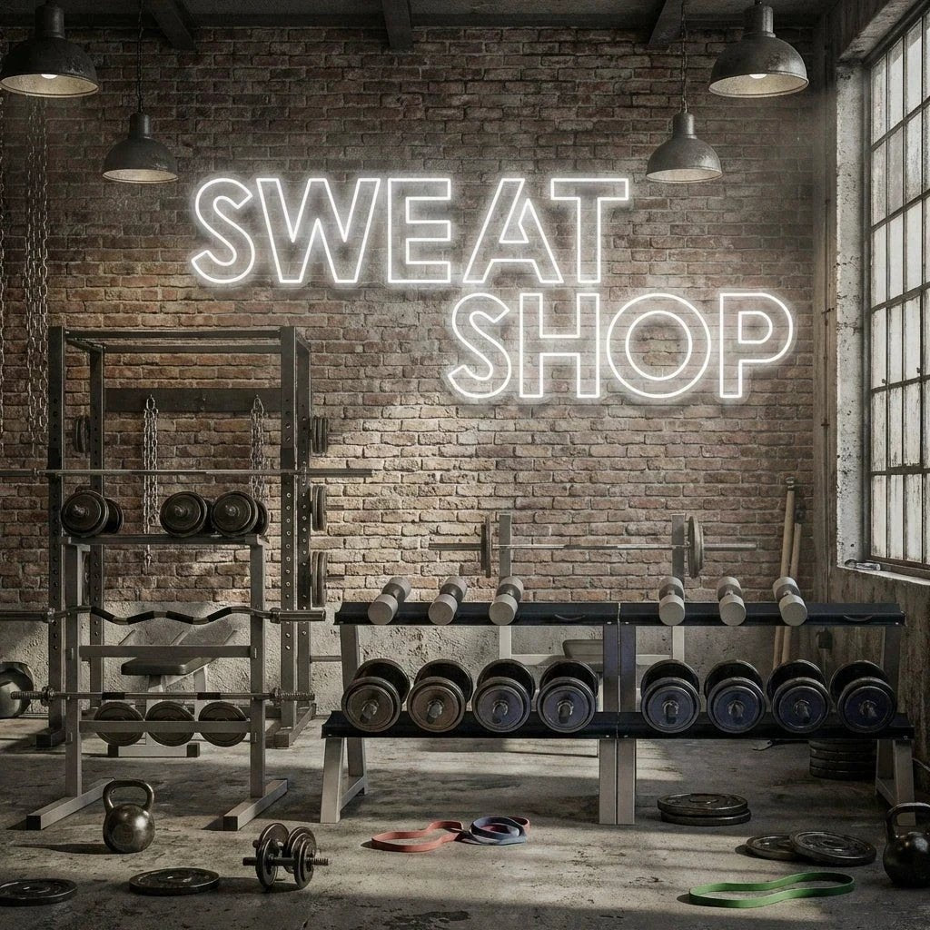 Sweat Shop Led Neon Sign Light