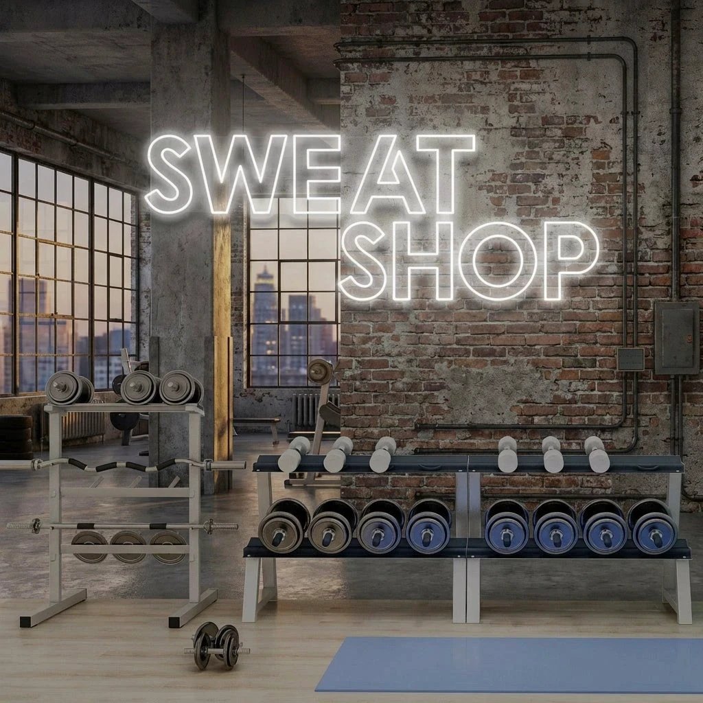 Sweat Shop Led Neon Sign Light
