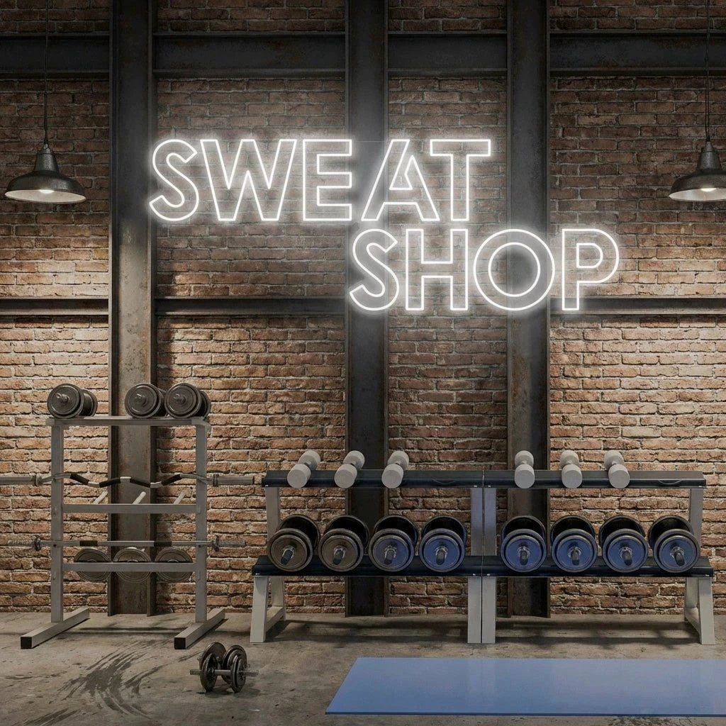 Sweat Shop Led Neon Sign Light