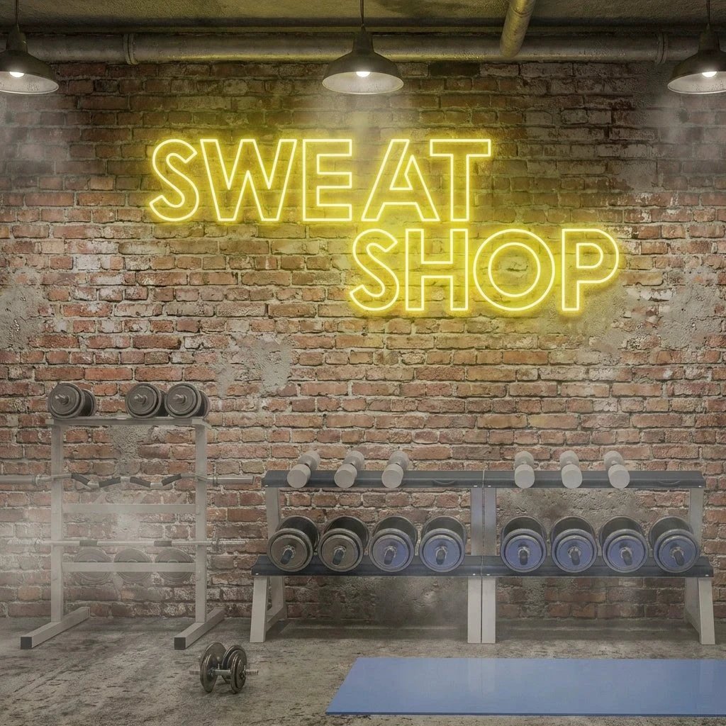 Sweat Shop Led Neon Sign Light