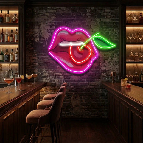 Sweet Cherry Led Neon Acrylic Artwork Led Neon Sign Light