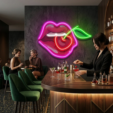 Sweet Cherry Led Neon Acrylic Artwork Led Neon Sign Light