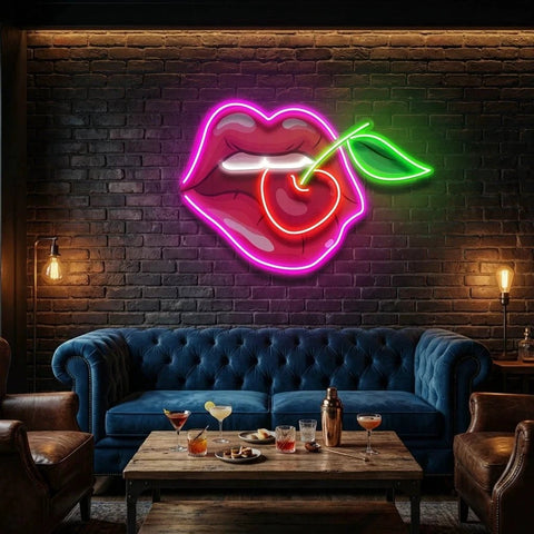 Sweet Cherry Led Neon Acrylic Artwork Led Neon Sign Light