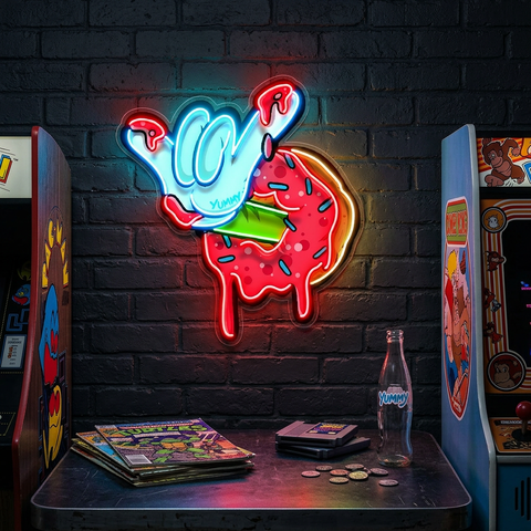 Sweet Attack Donut LED Neon Sign Light Pop Art