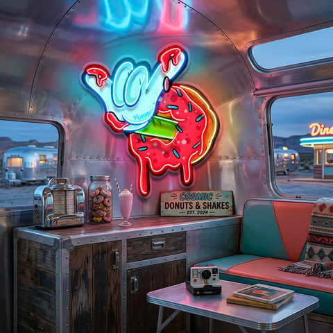 Sweet Attack Donut LED Neon Sign Light Pop Art