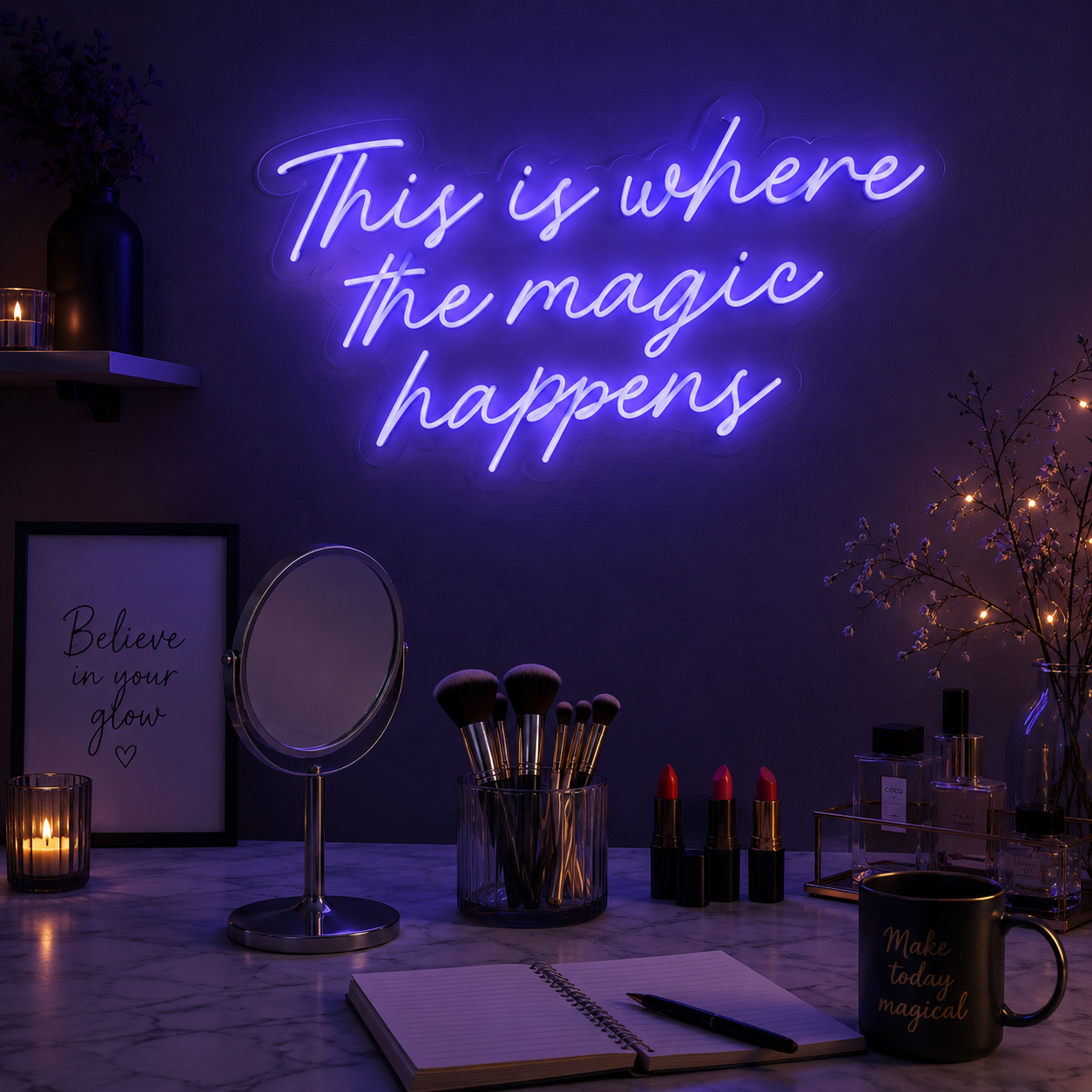 This Is Where The Magic Happens Neon Sign
