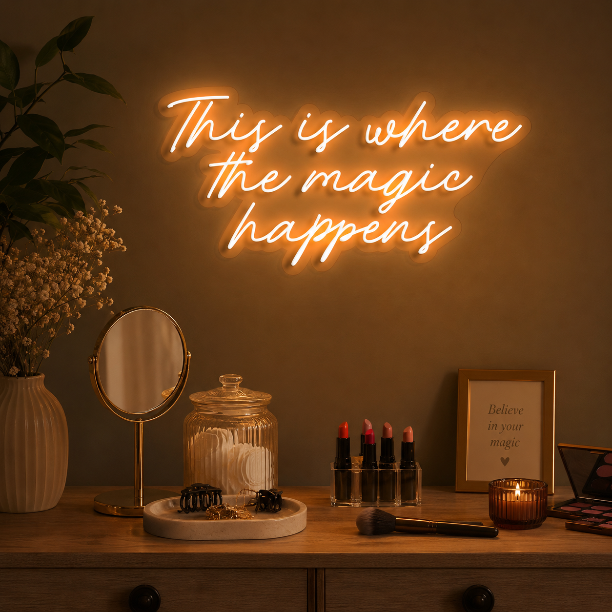 This Is Where The Magic Happens Neon Sign