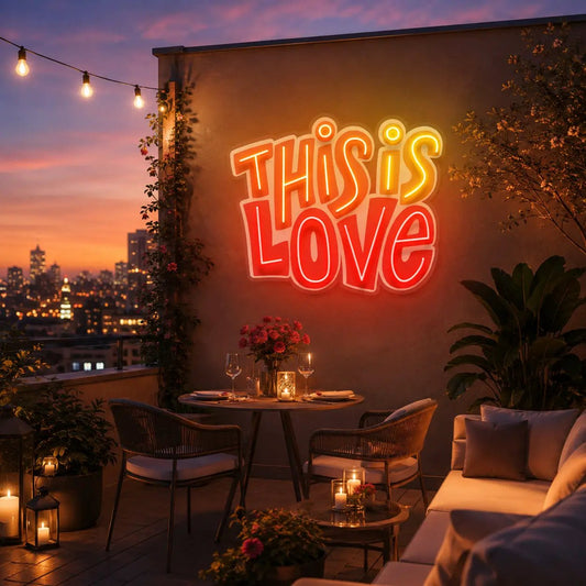 This Is Love LED Neon Sign Light Pop Art