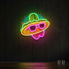 Taco Restaurant Decor Mexican Food Artwork Led Neon Sign Light