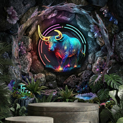 Taurus Zodiac Horoscope Neon Sign