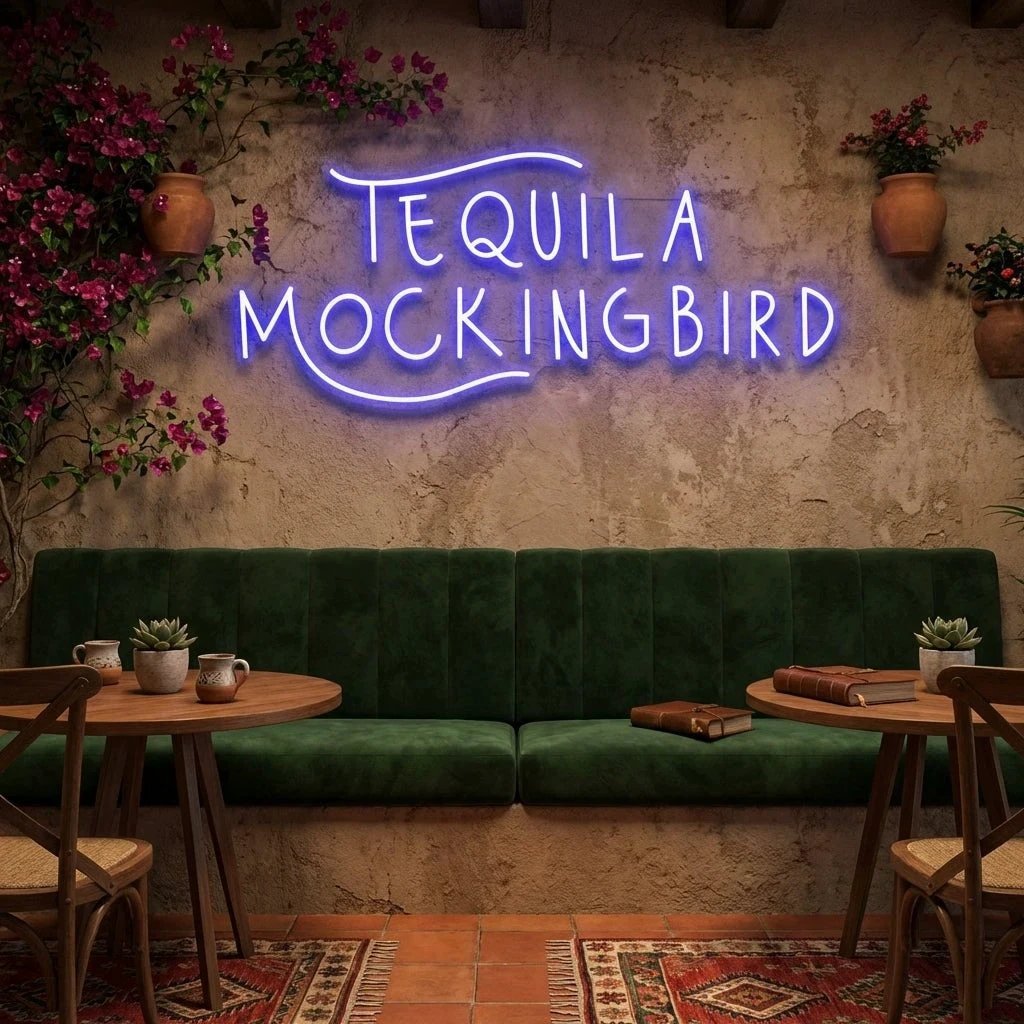Tequila Mocking Bird Led Neon Sign Light