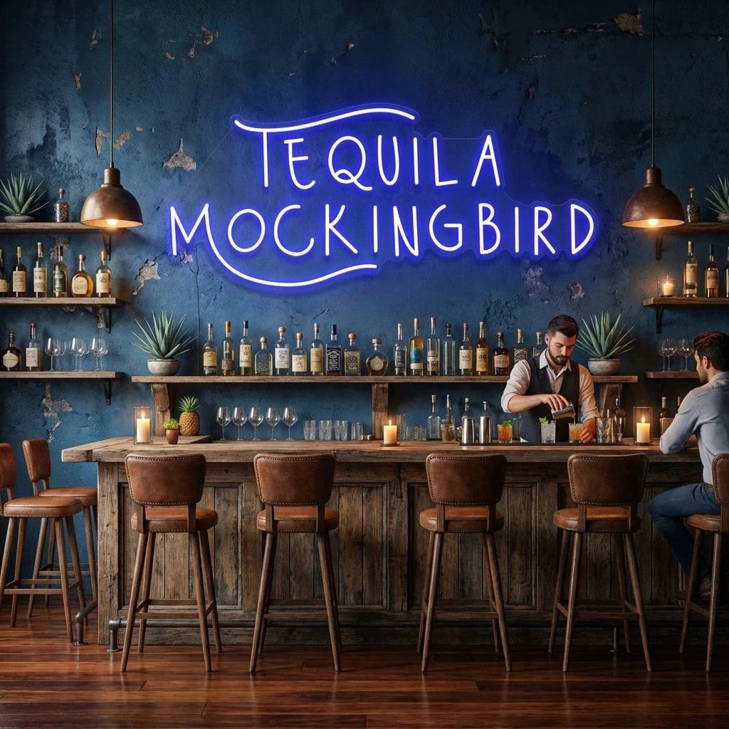 Tequila Mocking Bird Led Neon Sign Light