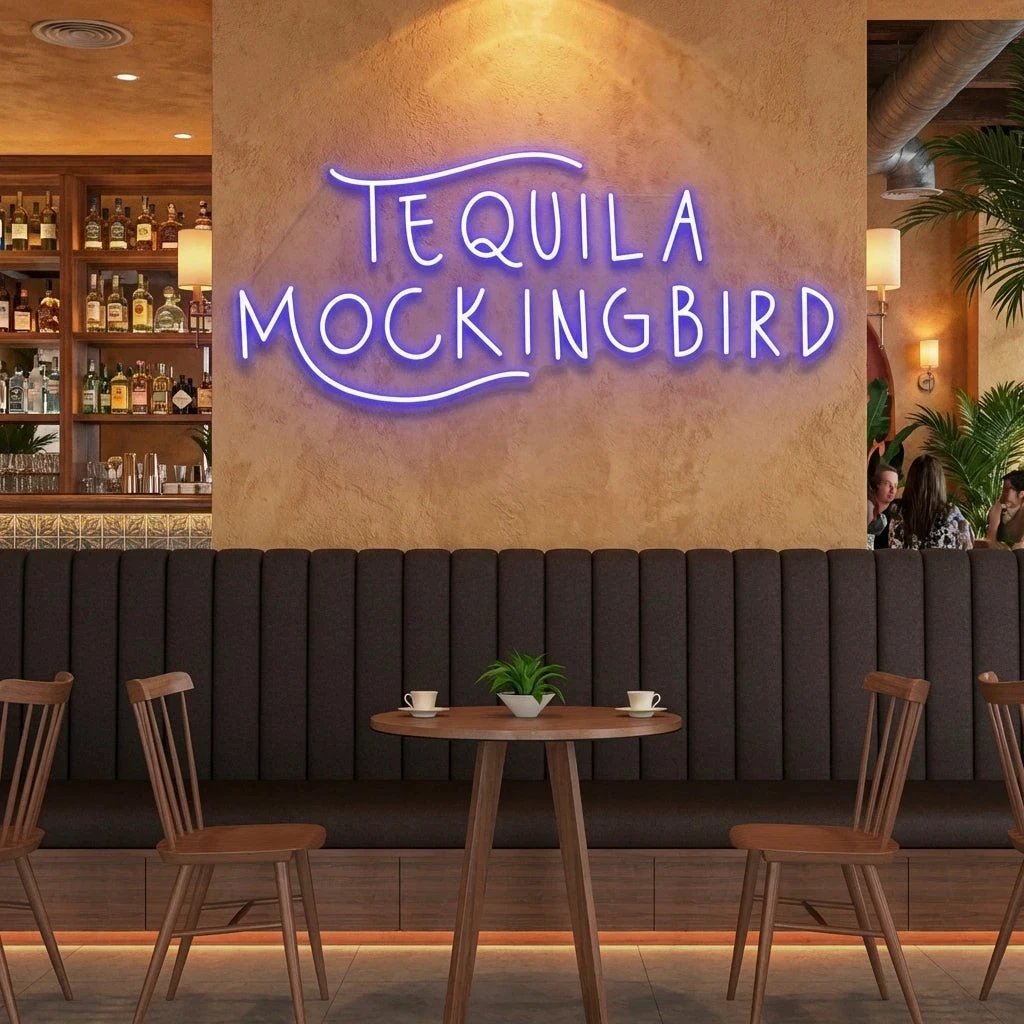 Tequila Mocking Bird Led Neon Sign Light
