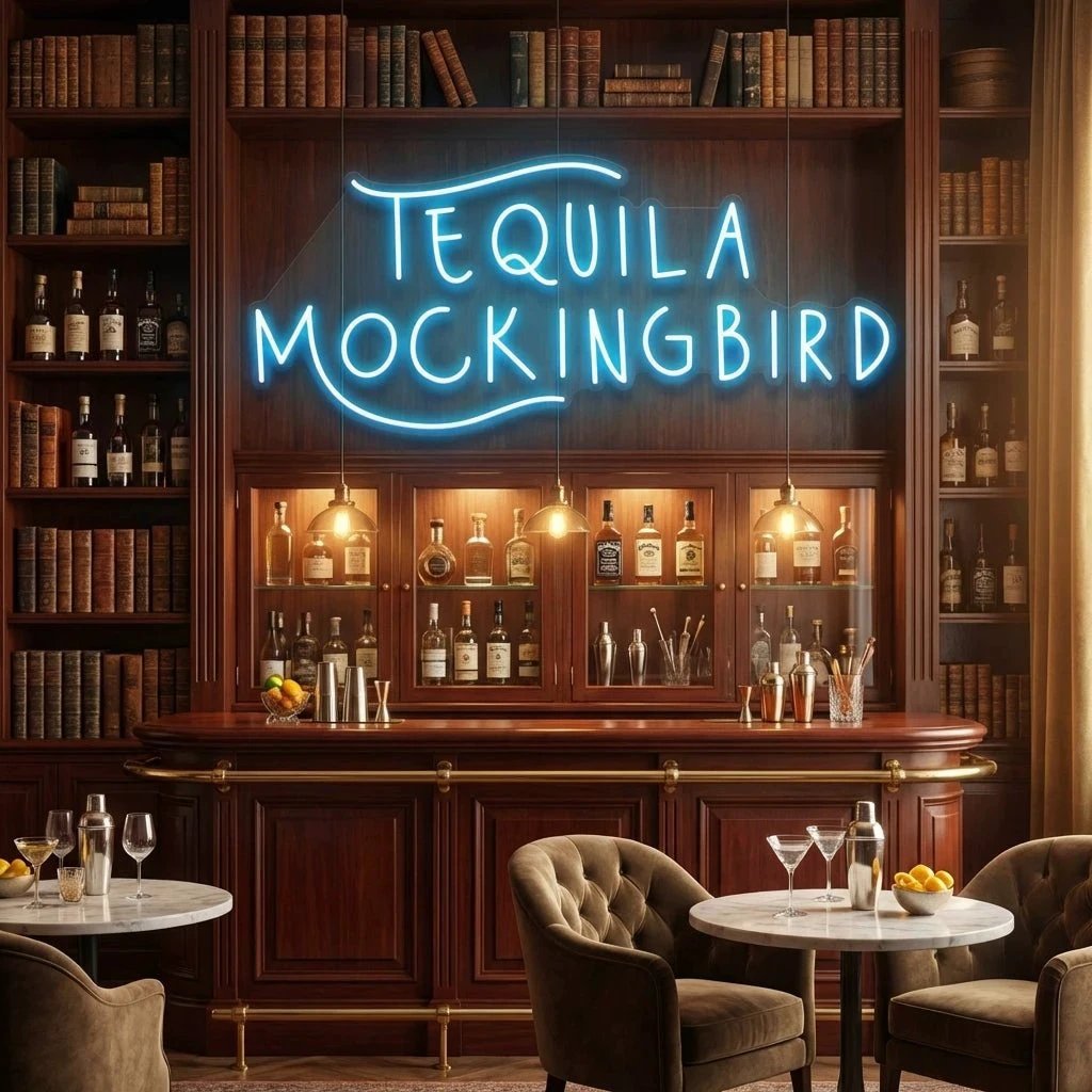 Tequila Mocking Bird Led Neon Sign Light