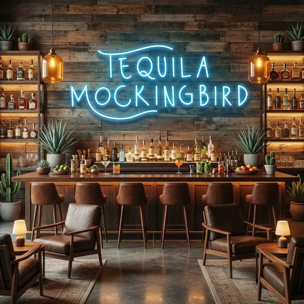Tequila Mocking Bird Led Neon Sign Light