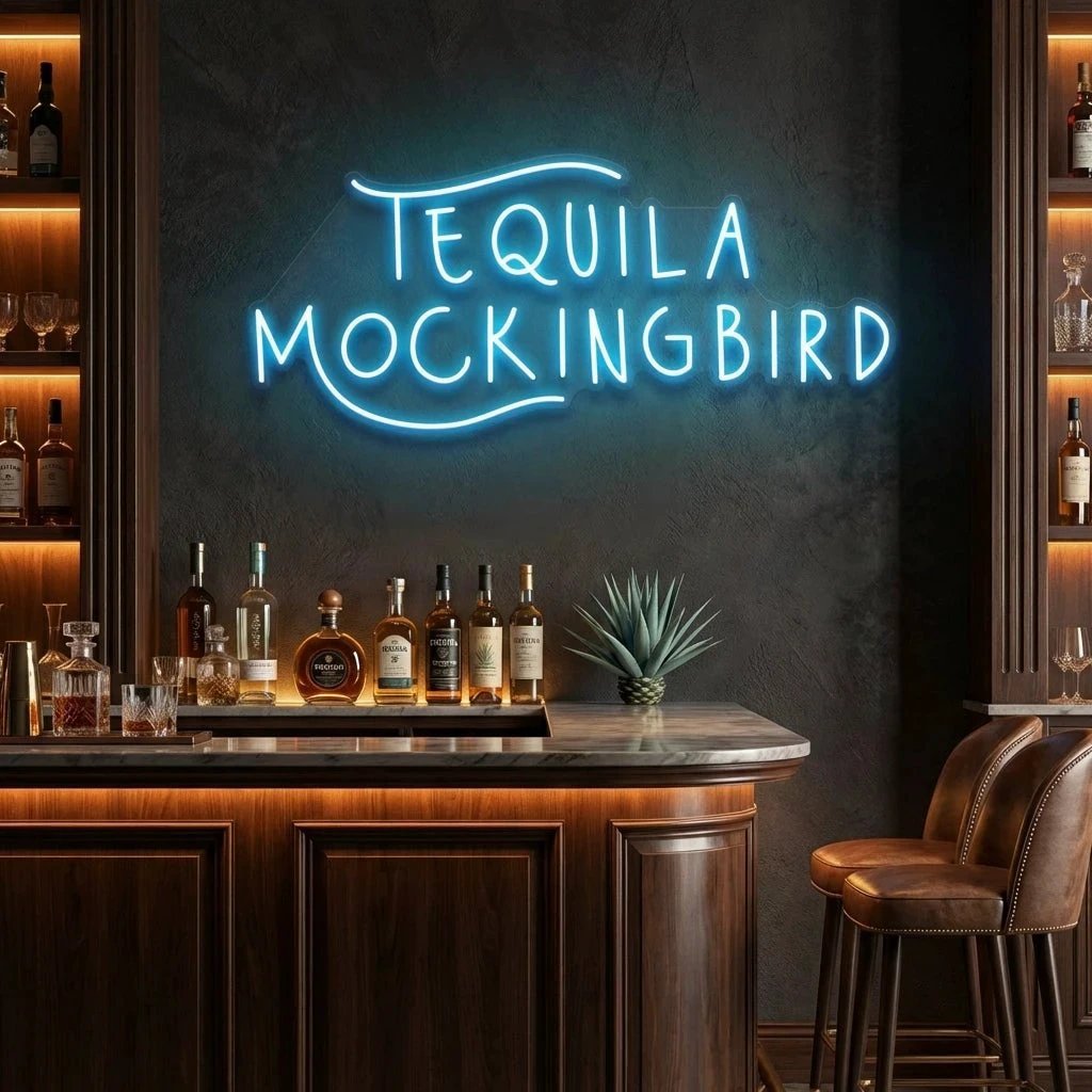 Tequila Mocking Bird Led Neon Sign Light
