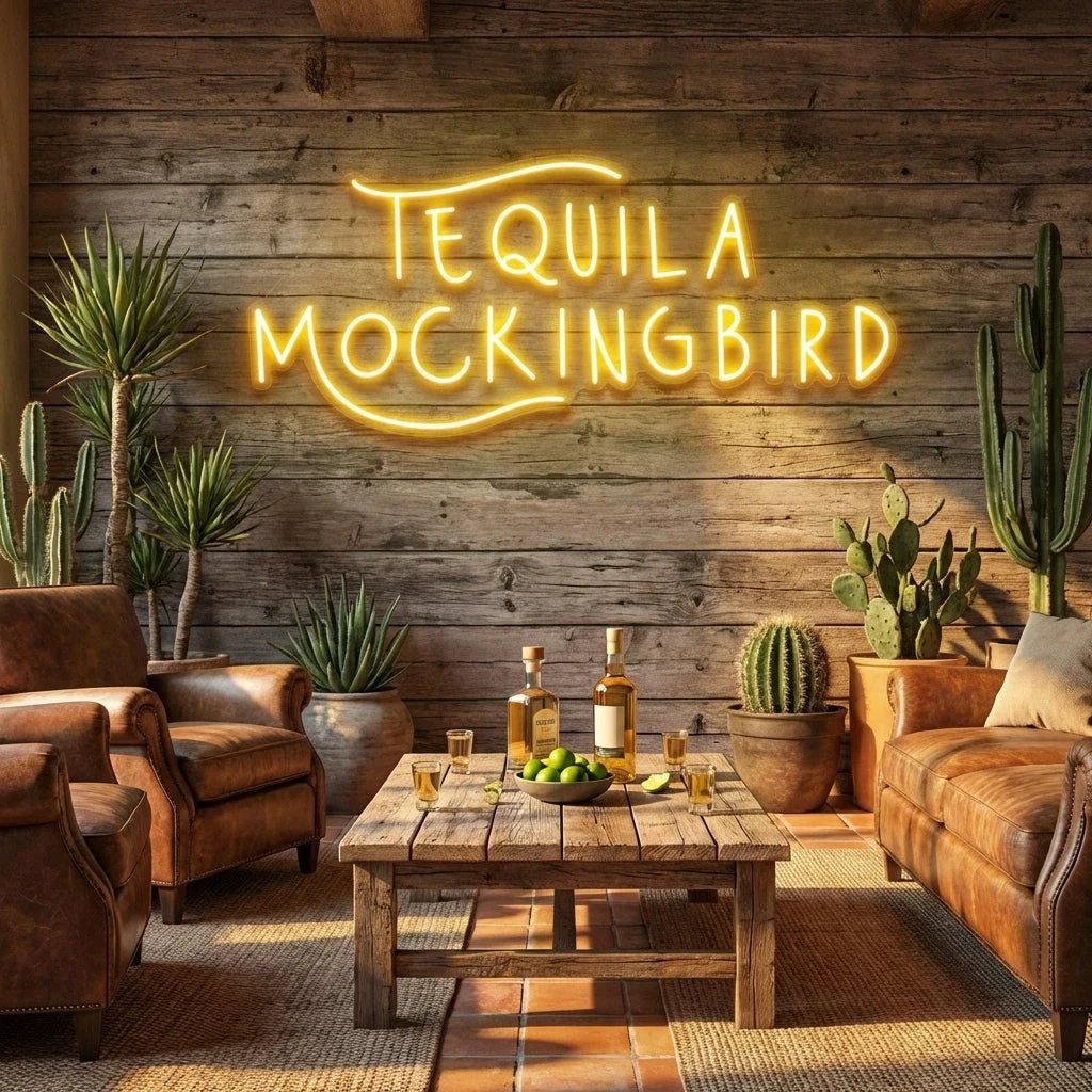 Tequila Mocking Bird Led Neon Sign Light