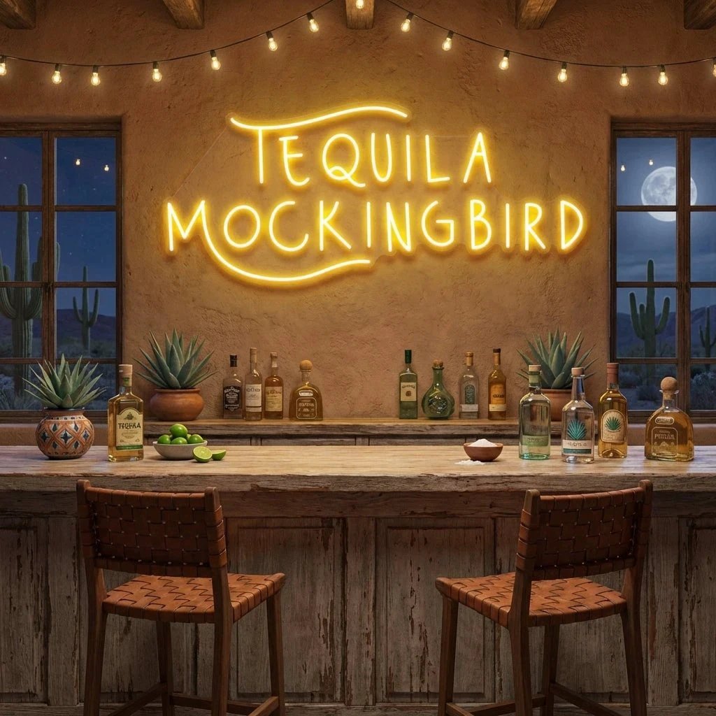 Tequila Mocking Bird Led Neon Sign Light