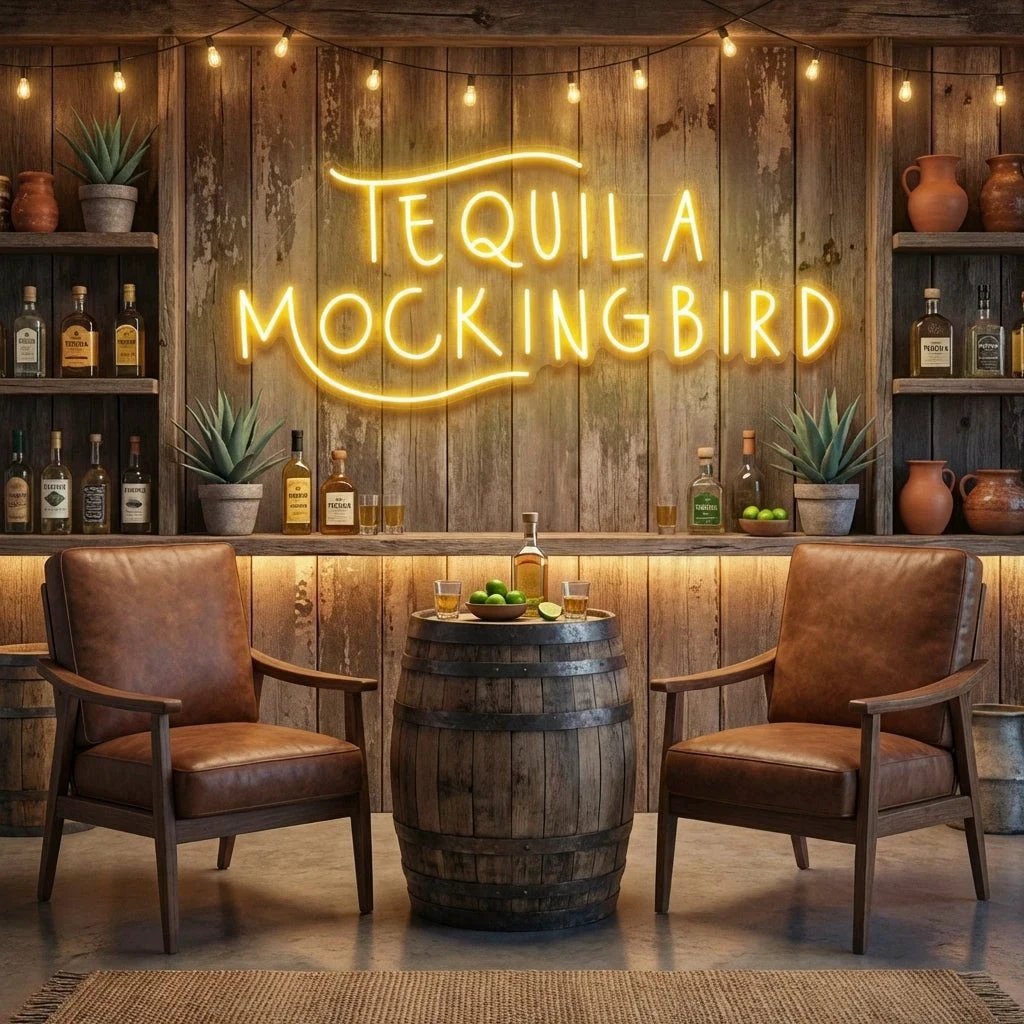 Tequila Mocking Bird Led Neon Sign Light
